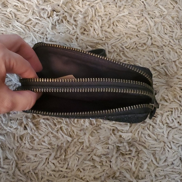 Vintage Y2K Juicy Couture Black Glitter Wristlet MiniBag - Picture 2 of 6